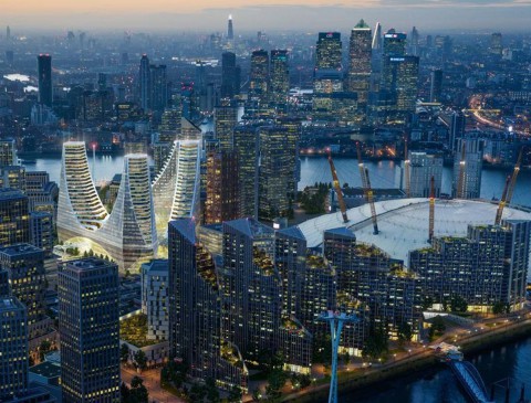 First images revealed of £1 billion glass landmark building in London’s Greenwich Peninsula 第一張照片顯示倫敦格林威治半島的10億英鎊玻璃地標建築