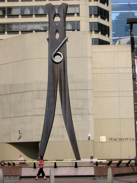 The Clothespin sculpture