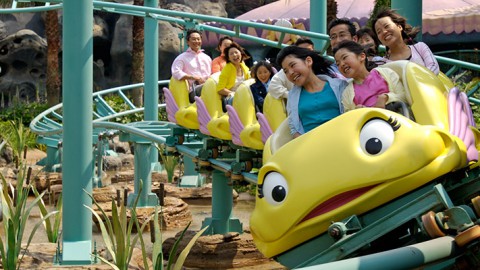 Tokyo Disney-Flounder’s Flying Fish Coaster 東京迪士尼-小胖的飛魚雲霄飛車