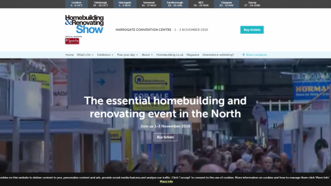 Homebuilding & Renovating Show in Harrogate 哈羅蓋特的住宅建築和裝修展