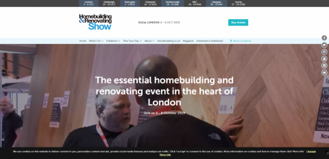 Homebuilding & Renovating Show in London 倫敦的住宅建築和裝修展