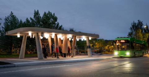 Station of Being is an interactive Arctic bus stop 生命存在站是互動的北極巴士站