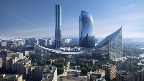 BIG reveals visuals of gateway building for Milan’s CityLife district｜BIG展示了米蘭CityLife區門戶大樓的視覺效果