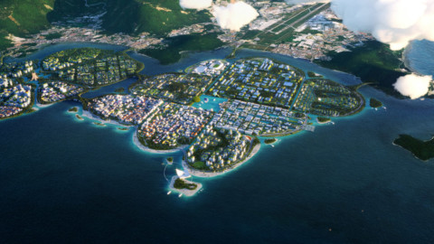 BIG reveals masterplan for “urban lilypads” off coast of Penang Island｜BIG揭示了檳城島沿海“城市百合墊”的總體規劃