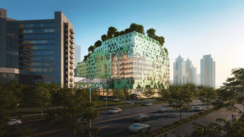Cascade of sky gardens to crown Shenzhen children’s hospital by B+H Architects｜B + H Architects將空中花園層疊成深圳兒童醫院的王冠