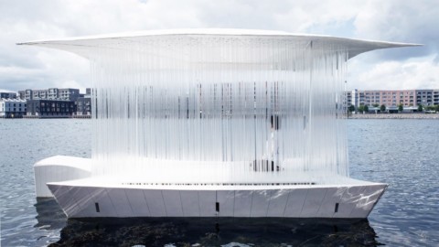 Pan Projects creates floating Teahouse Ø on Copenhagen canal｜Pan Projects在哥本哈根運河上創建了一個浮動的茶館